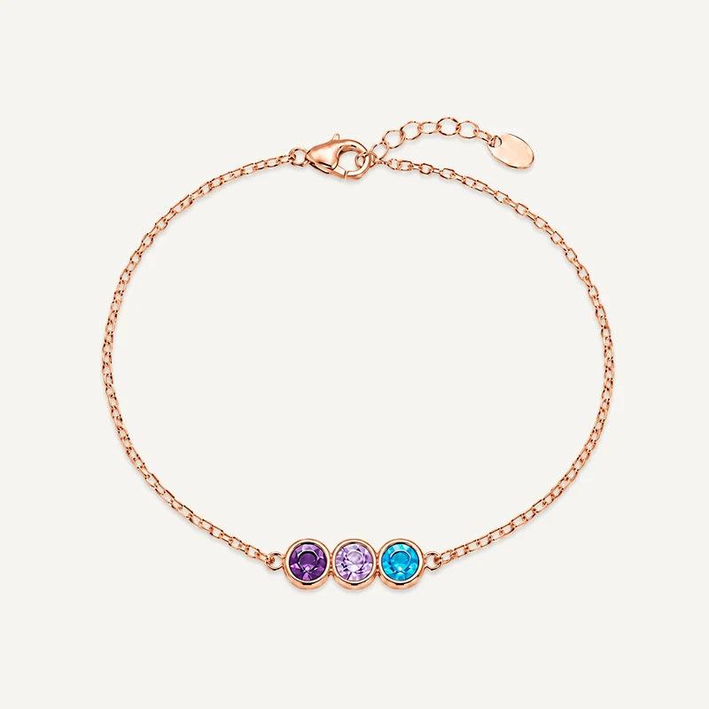 Bracelet Pierres de Naissances Or Rose 3