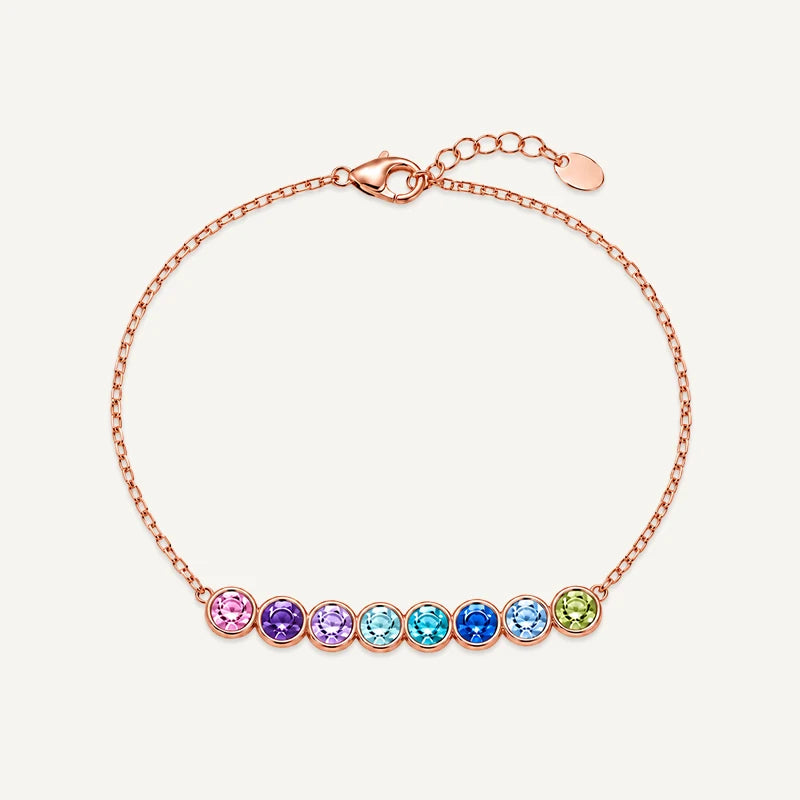 Bracelet Pierres de Naissances Or Rose 8