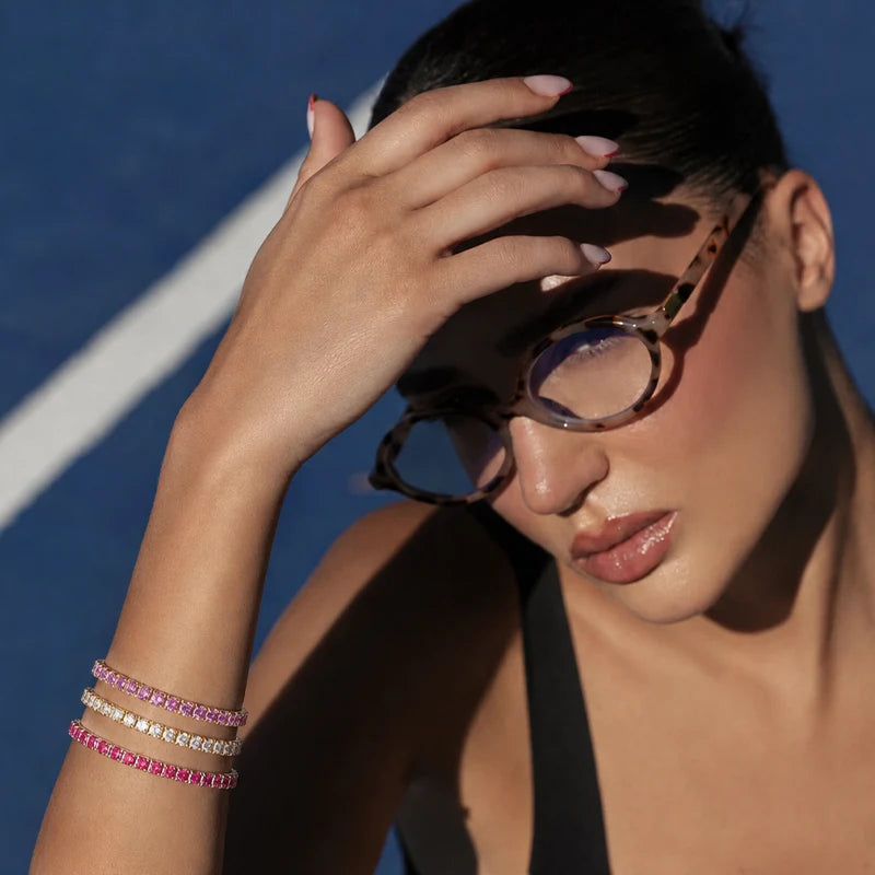 Bracelet Tennis Pierre de Naissance Or Femme