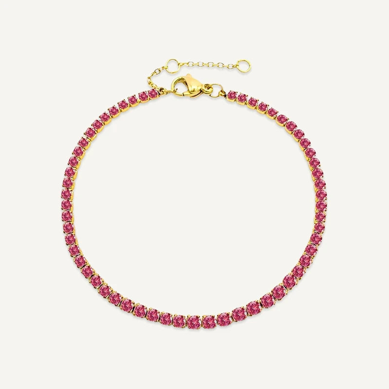 Bracelet Tennis Pierre de Naissance Or Juillet