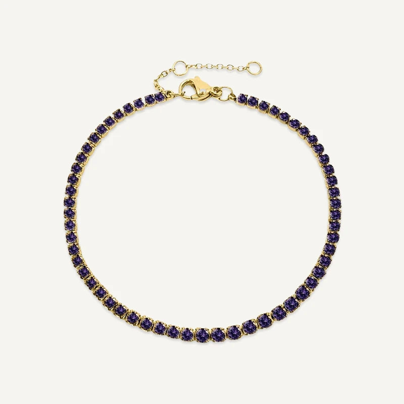 Bracelet Tennis Pierre de Naissance Or Juin