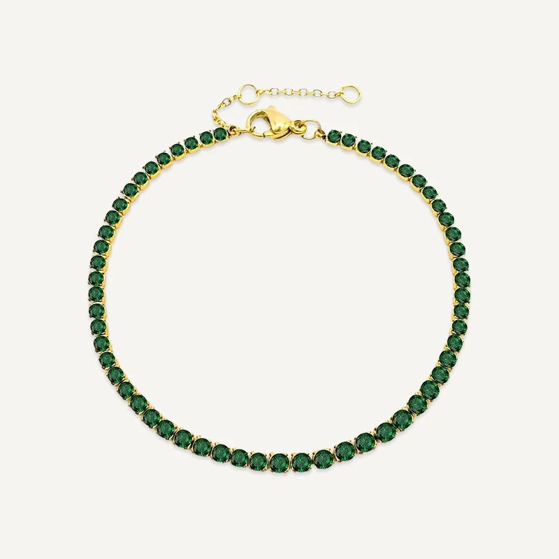 Bracelet Tennis Pierre de Naissance Or Mai