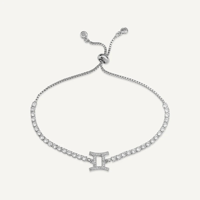 Bracelet Tennis Signe Astrologique Argent Gémeaux
