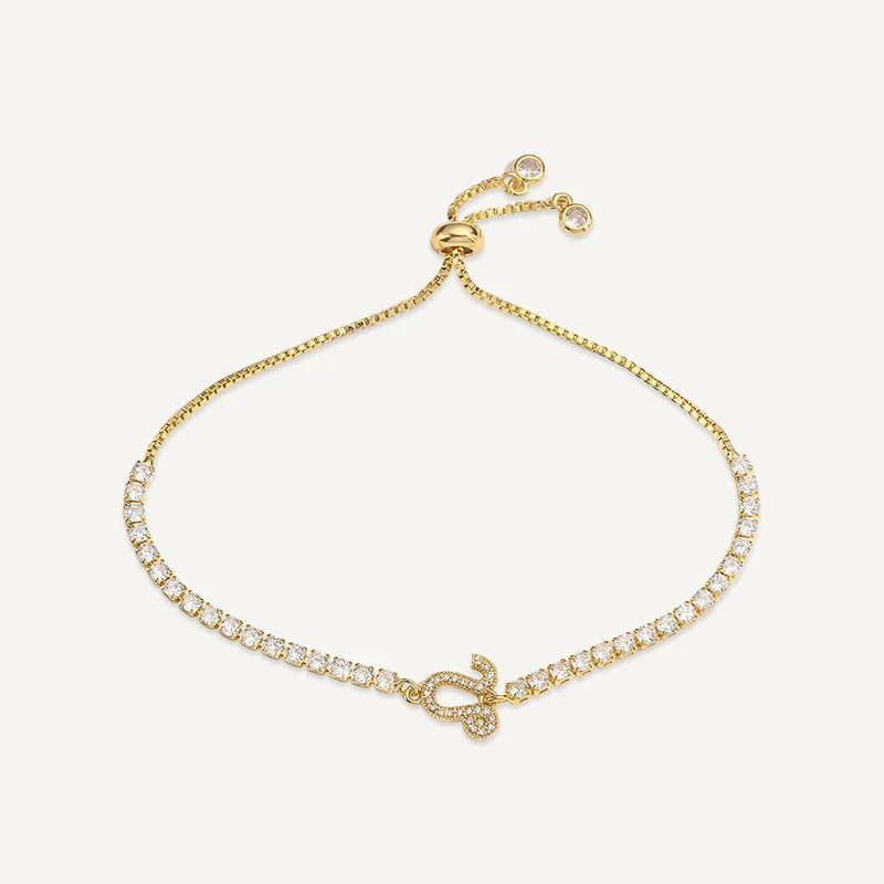Bracelet Tennis Signe Astrologique Or Lion