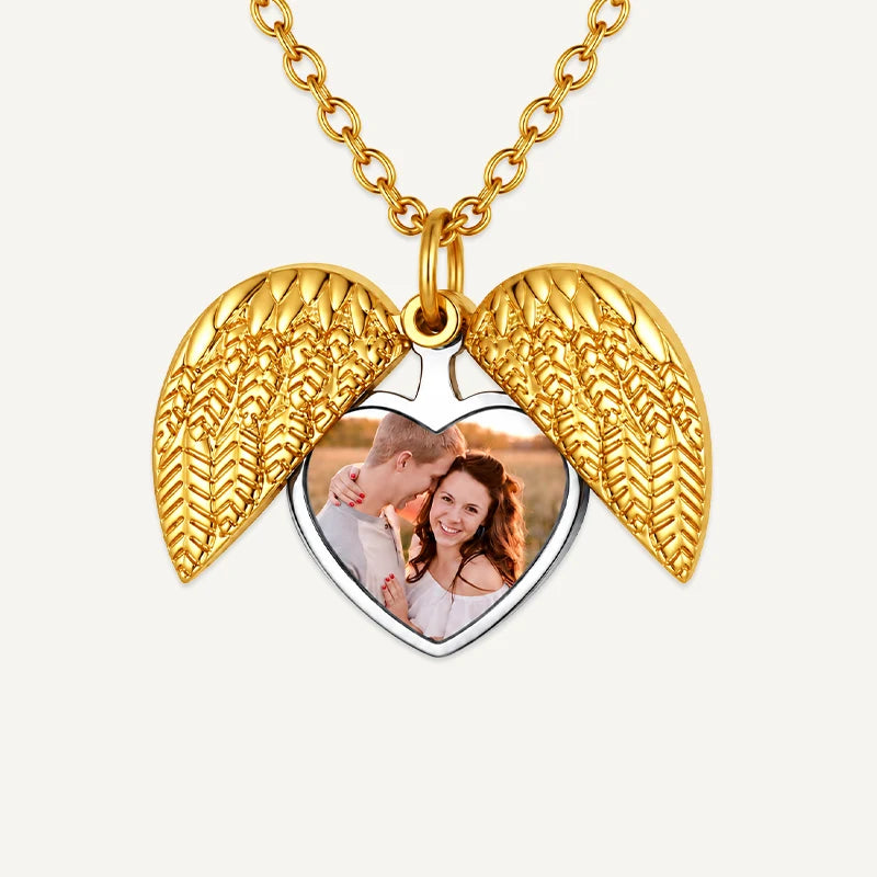 Collier Cœur Ailes d’Ange Photo
