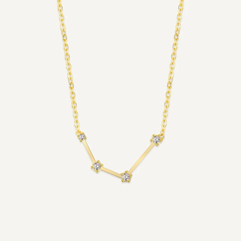 Collier Constellation du Zodiaque Or Verseau