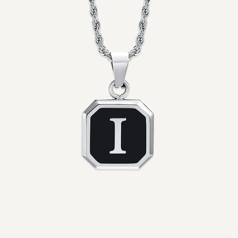 Collier Homme Médaillon Initiale I