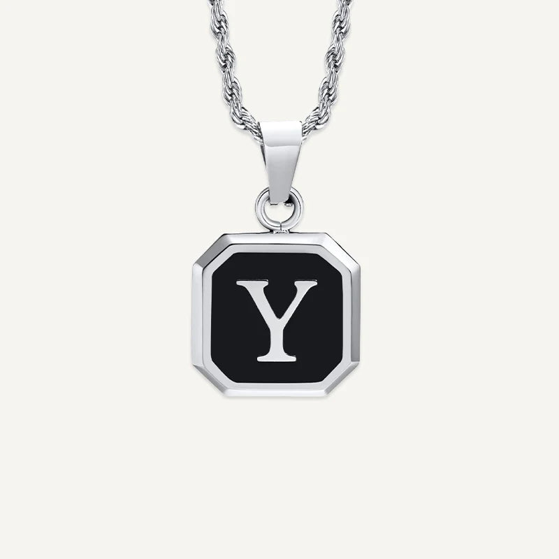 Collier Homme Médaillon Initiale Y