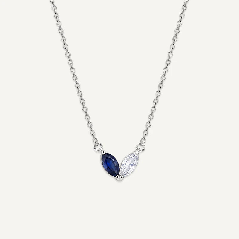Collier Marquise Pierres de Naissance 2 Argent