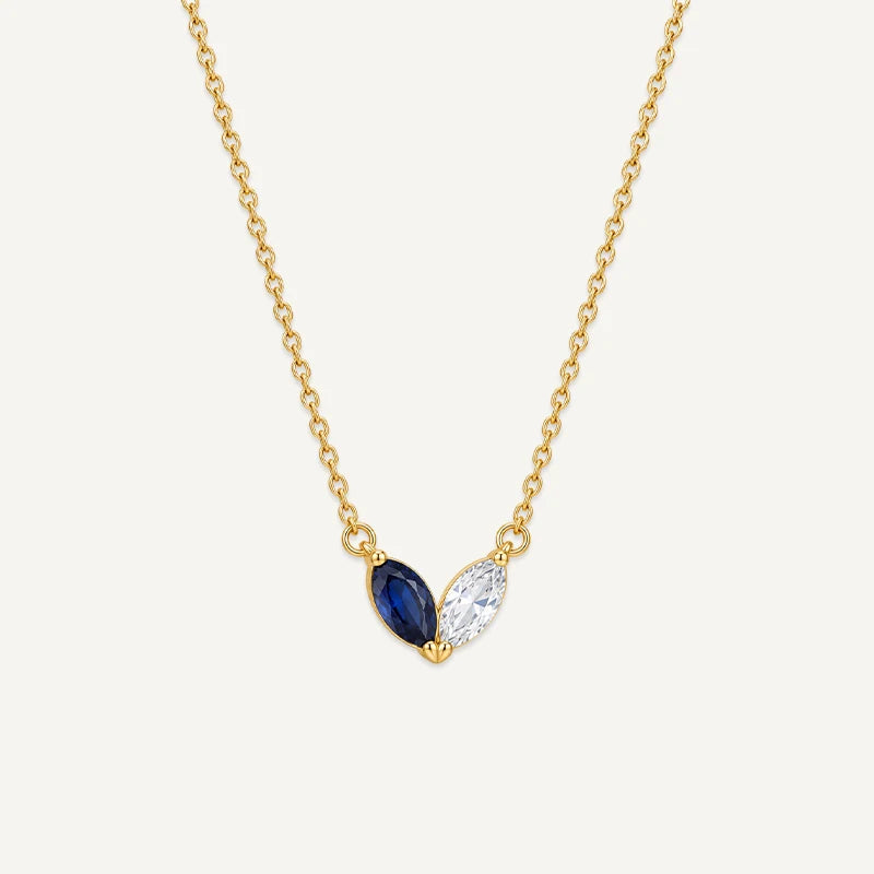 Collier Marquise Pierres de Naissance 2 Or