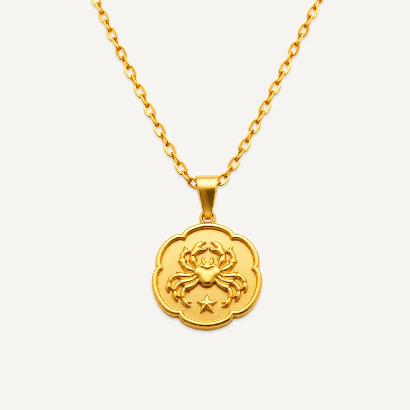 Collier Médaille du Zodiaque Cancer