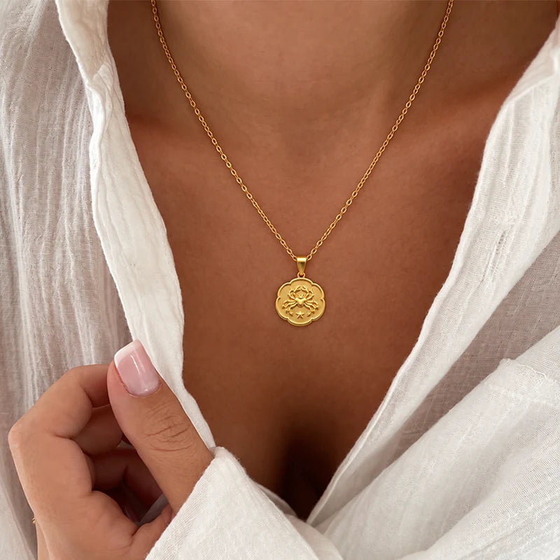Collier Médaille du Zodiaque Femme