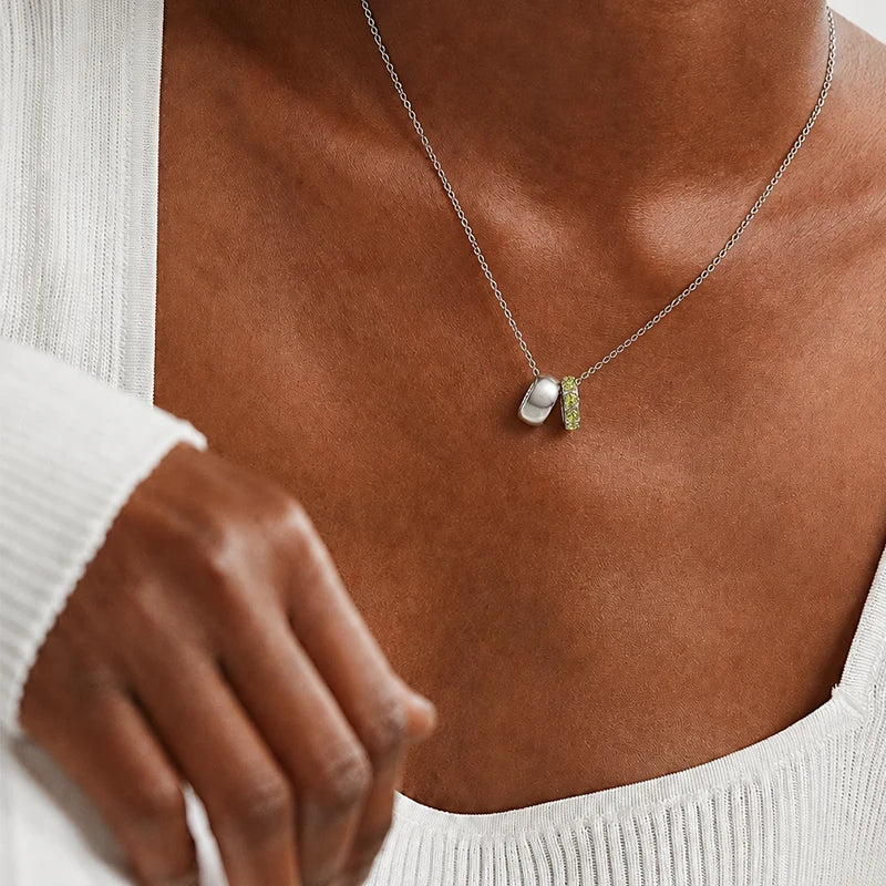 Collier Pendentif Pierre de Naissance Argent Femme