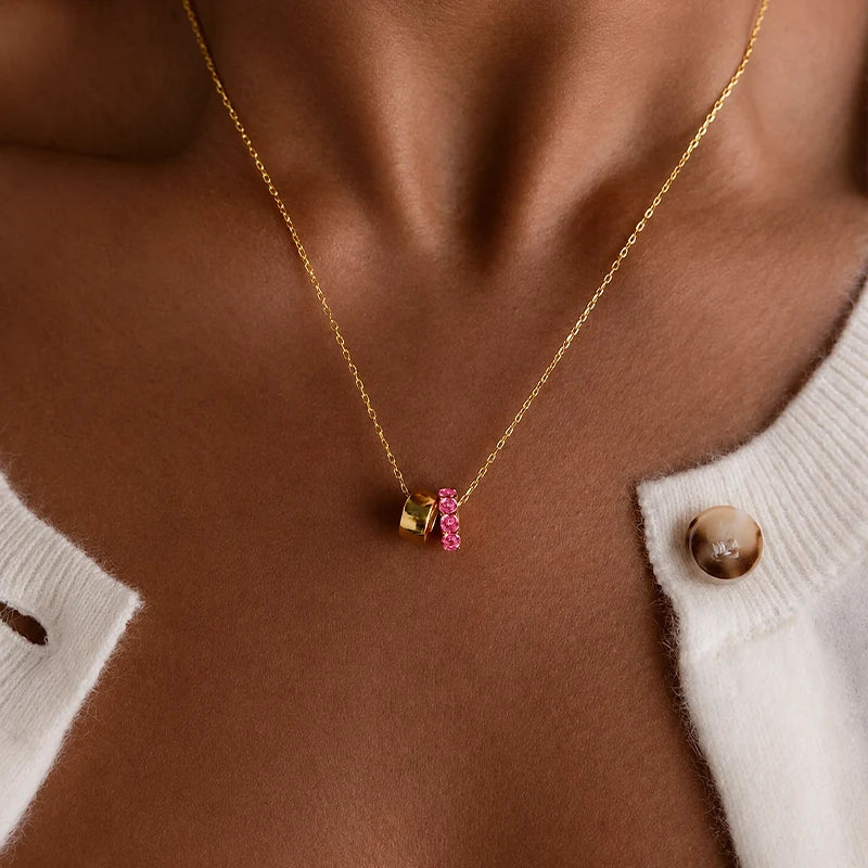 Collier Pendentif Pierre de Naissance Or Femme