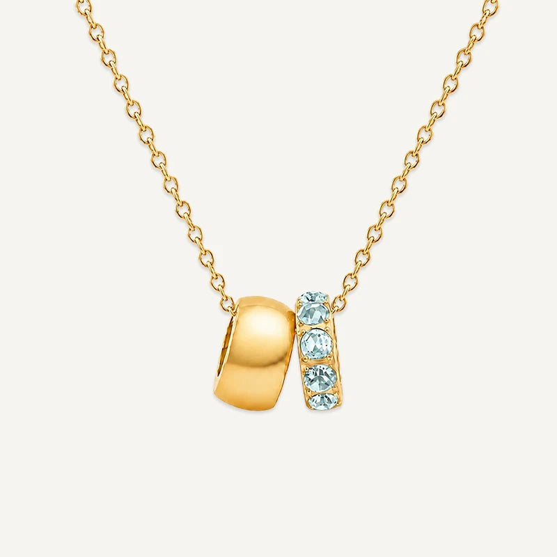 Collier Pendentif Pierre de Naissance Or Mars