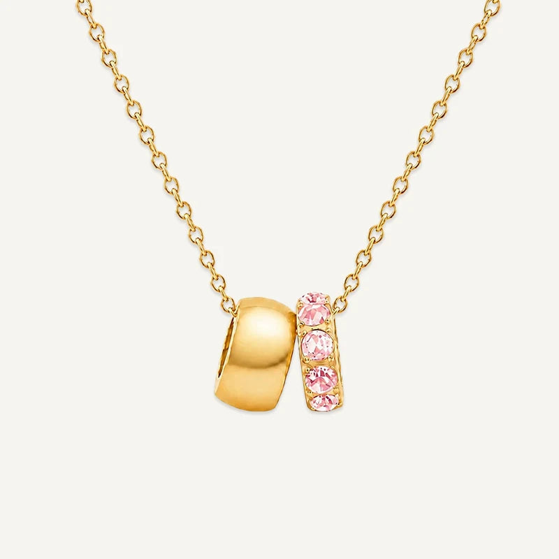 Collier Pendentif Pierre de Naissance Or Octobre