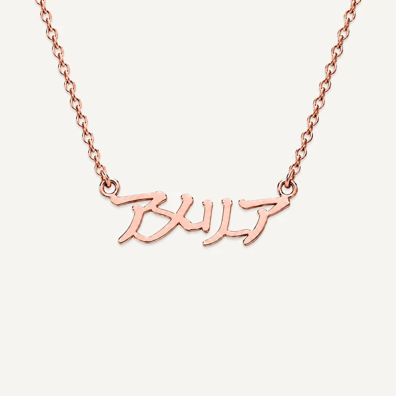 Collier Personnalisé Prénom japonais Or Rose