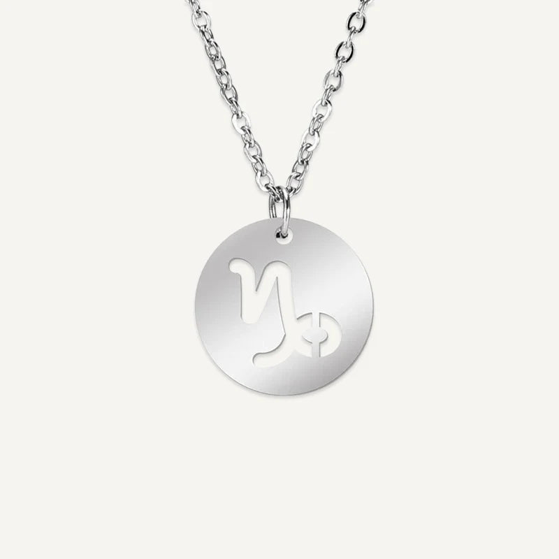 Collier Signe Astrologique Découpé Argent Capricorne