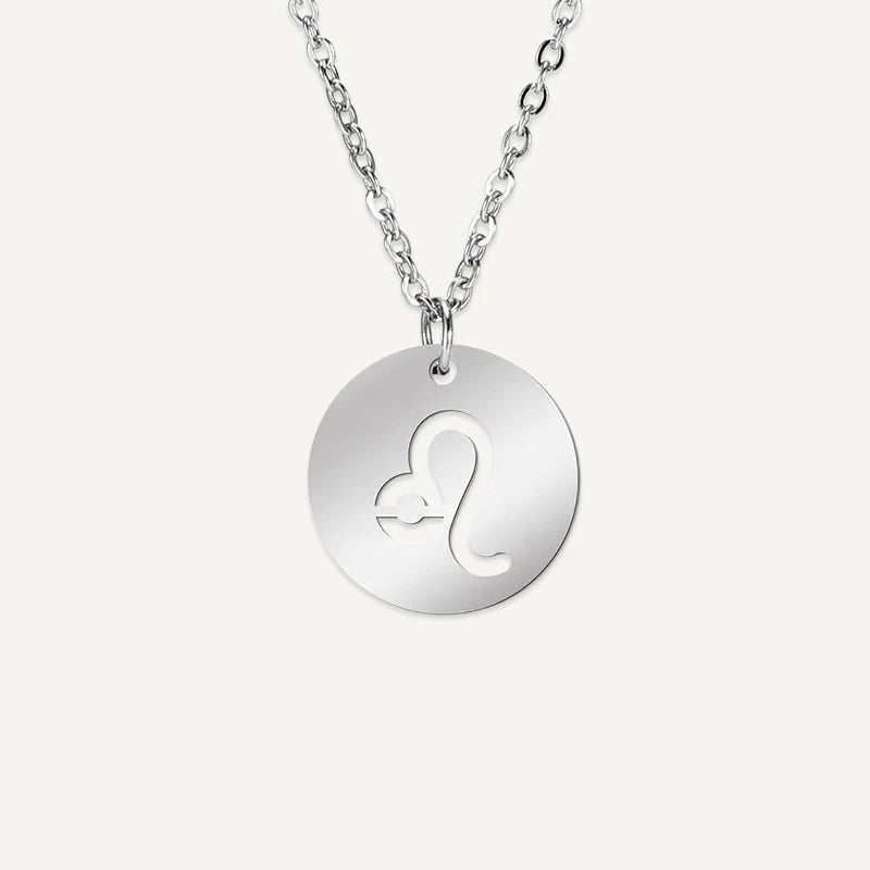 Collier Signe Astrologique Découpé Argent Lion