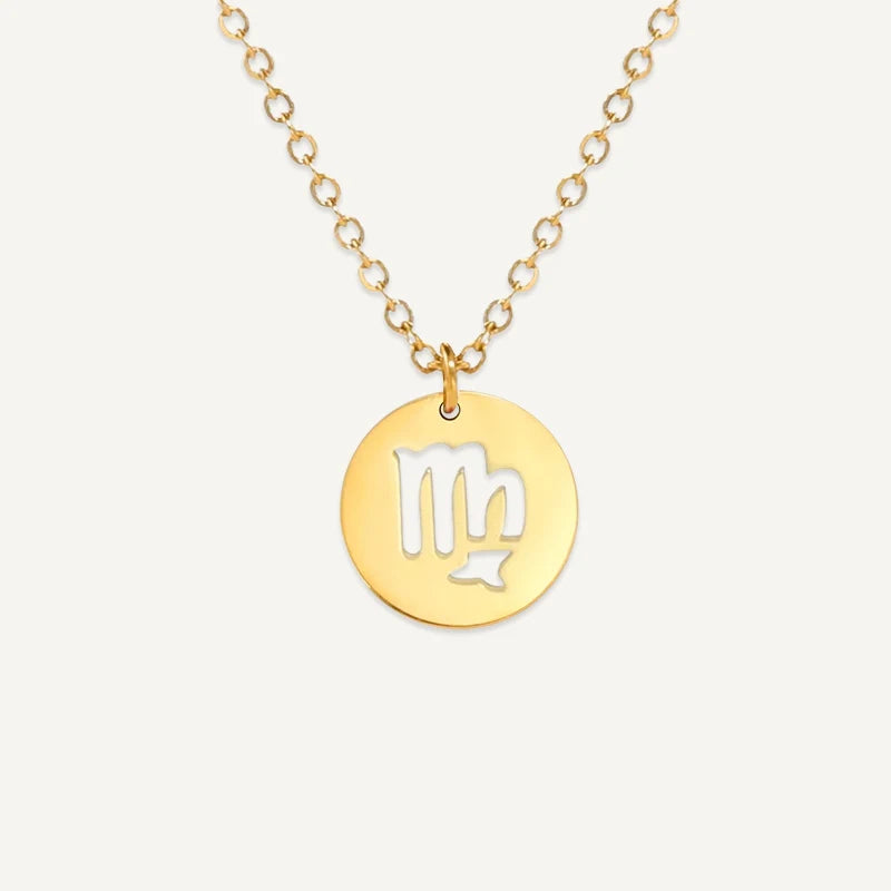 Collier Signe Astrologique Découpé Or Vierge