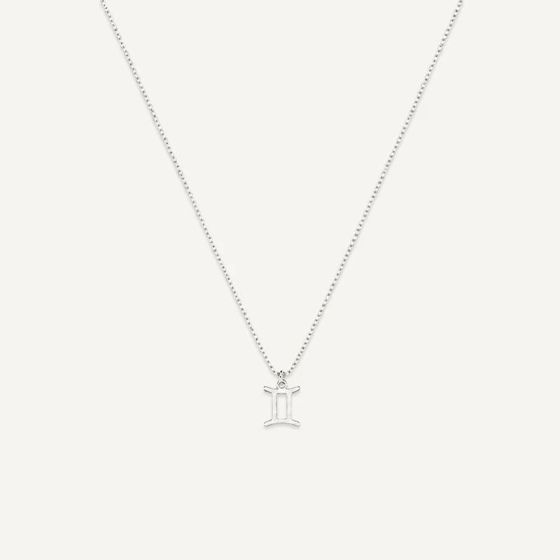 Collier Signe Astrologique Personnalisé Argent Gémeaux