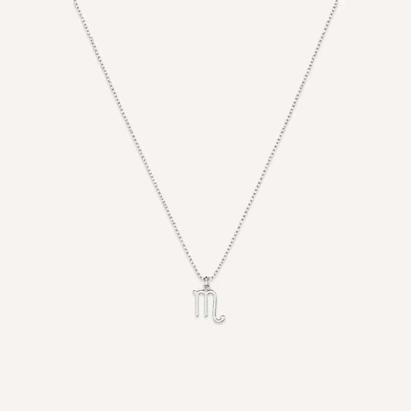 Collier Signe Astrologique Personnalisé Argent Scorpion