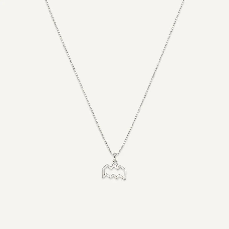 Collier Signe Astrologique Personnalisé Argent Verseau