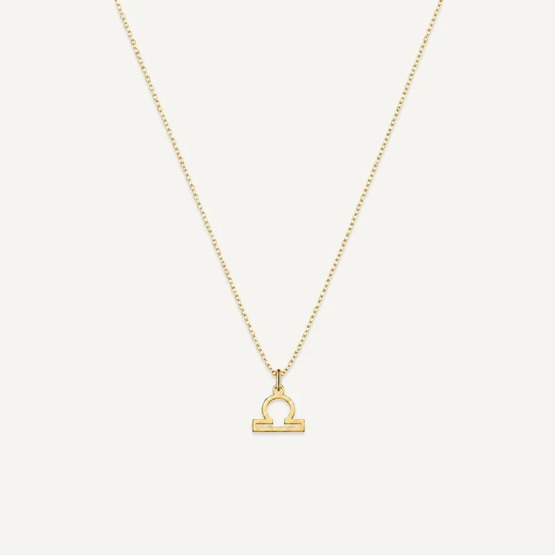 Collier Signe Astrologique Personnalisé Or Balance