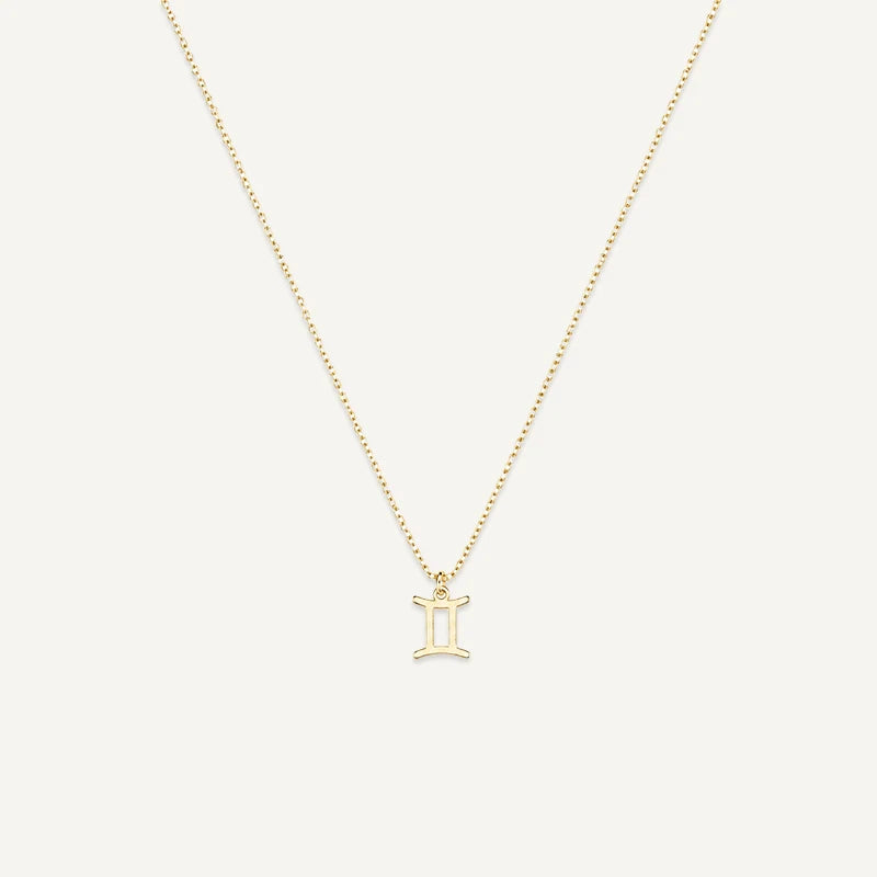 Collier Signe Astrologique Personnalisé Or Gémeaux
