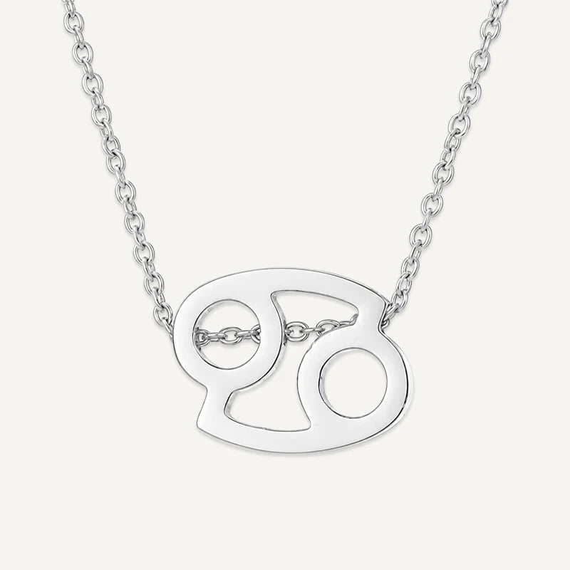 Collier Symbole Astrologique Argent Cancer