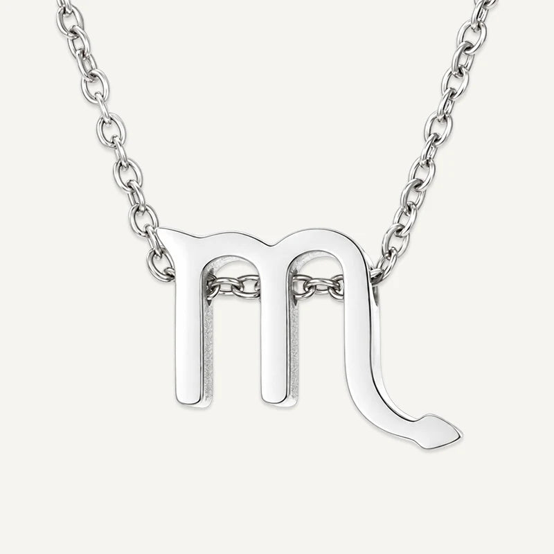 Collier Symbole Astrologique Argent Scorpion