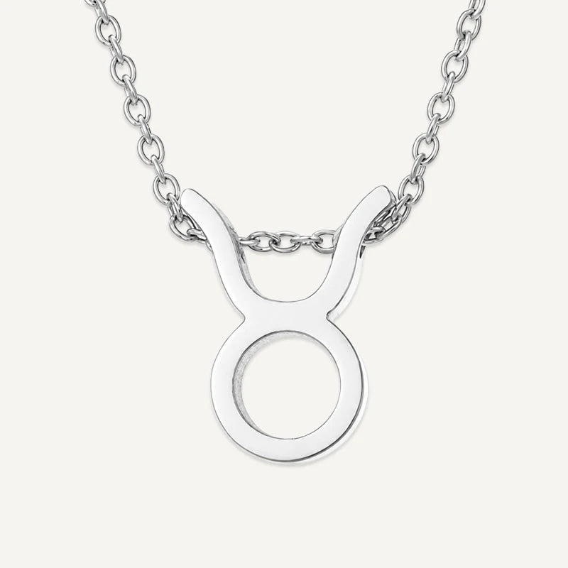 Collier Symbole Astrologique Argent Taureau