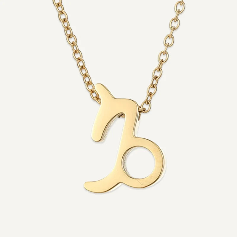 Collier Symbole Astrologique Or Capricorne