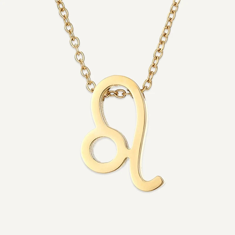 Collier Symbole Astrologique Or Lion