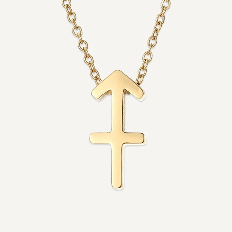 Collier Symbole Astrologique Or Sagittaire