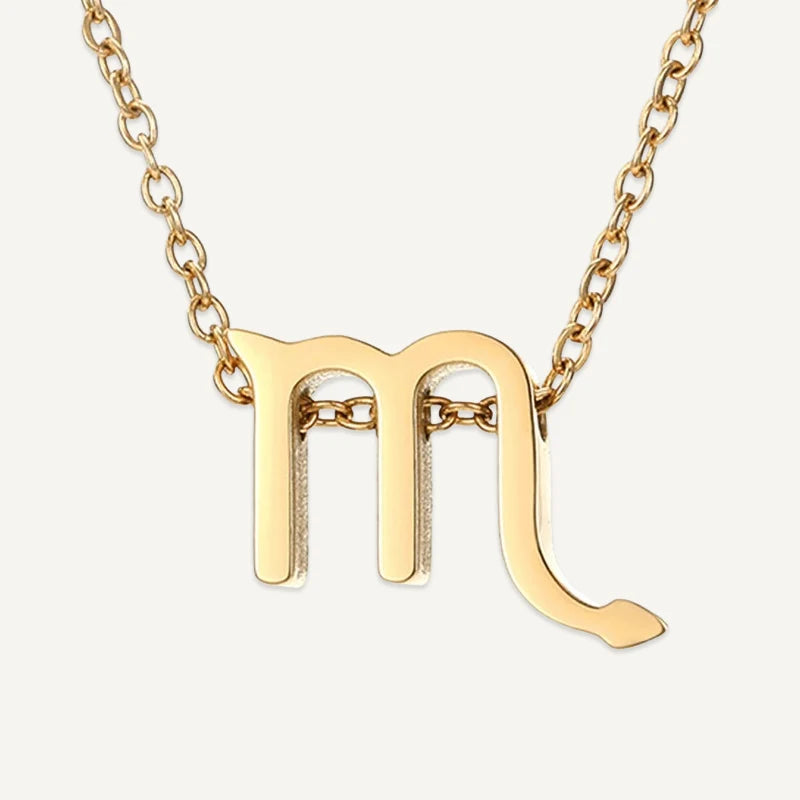 Collier Symbole Astrologique Or Scorpion