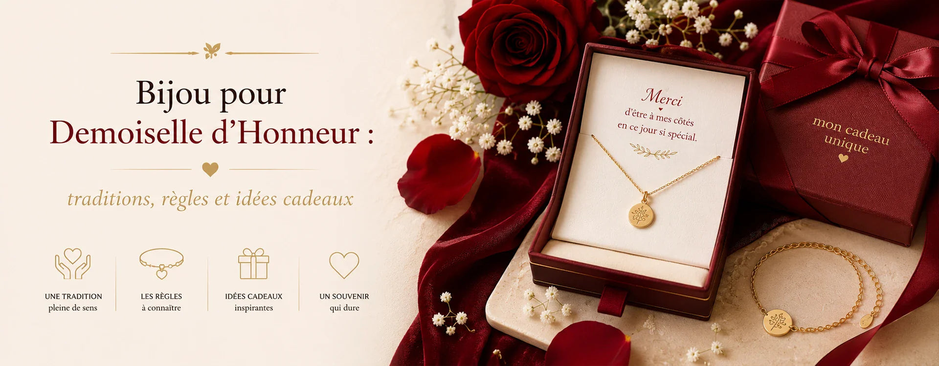 Bijou pour Demoiselle d'Honneur : traditions, règles et idées cadeaux