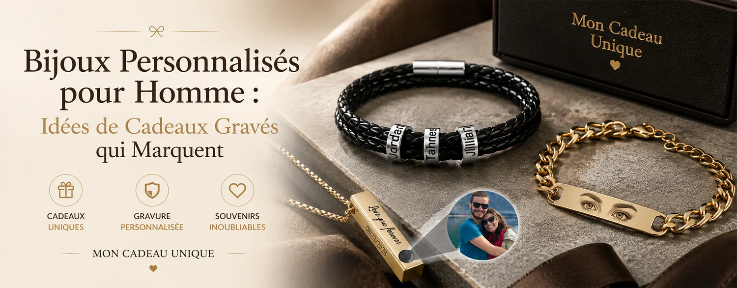 Bijoux Personnalisés pour Homme : Idées de Cadeaux Gravés qui Marquent