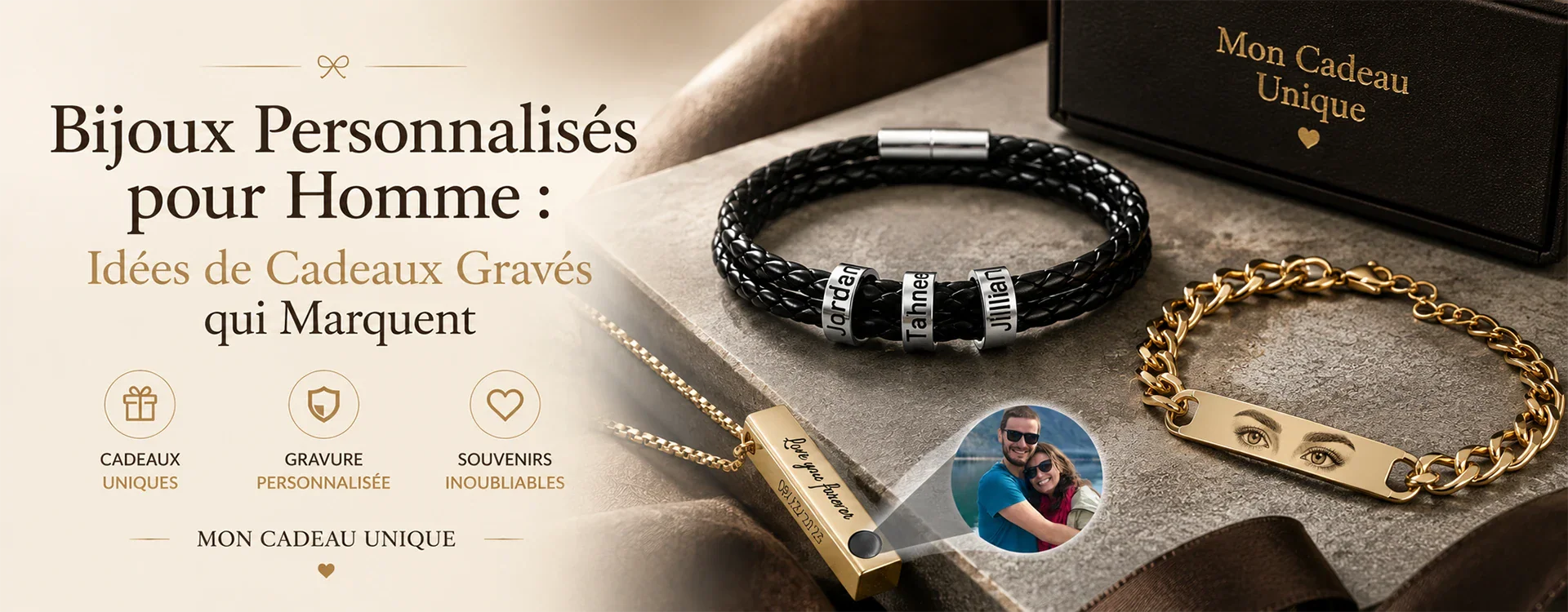 Bijoux Personnalisés pour Homme : Idées de Cadeaux Gravés qui Marquent