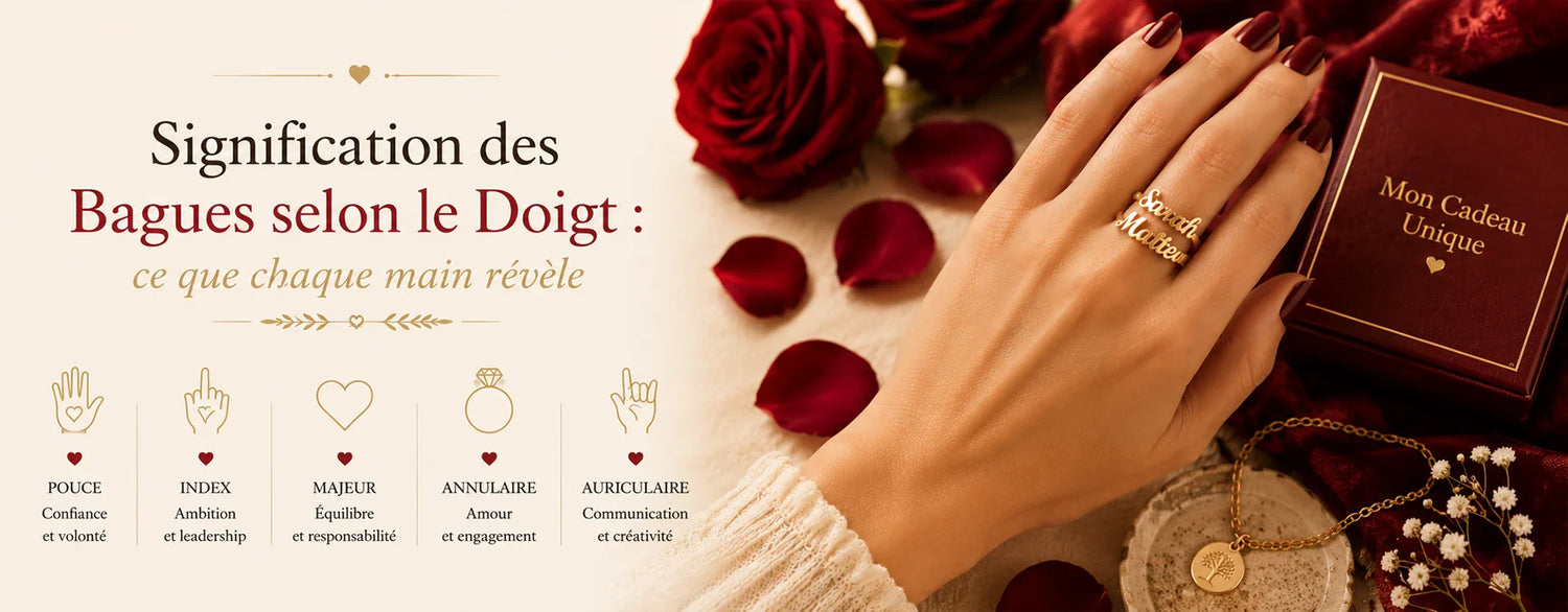 Signification des Bagues selon le Doigt : ce que chaque main révèle