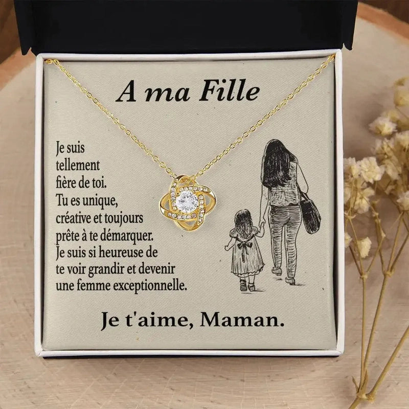 À ma Fille - Collier Diamant