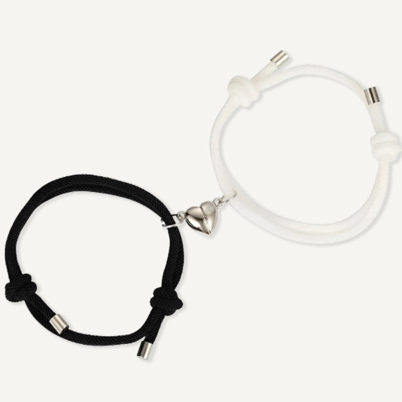 Bracelet Couple Cœur Aimanté