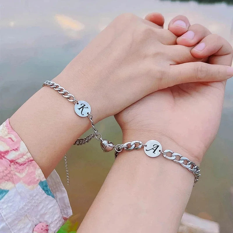 Bracelet Couple Initiales