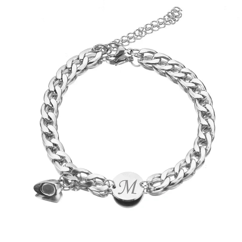 Bracelet Couple Initiales