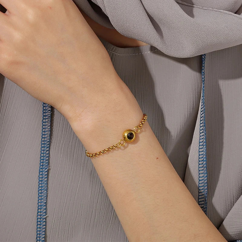 Bracelet Intemporel Projection Photo Femme