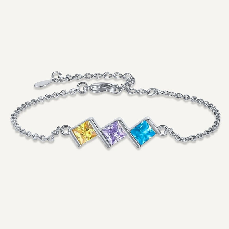 Bracelet Pierres de Naissances Argent