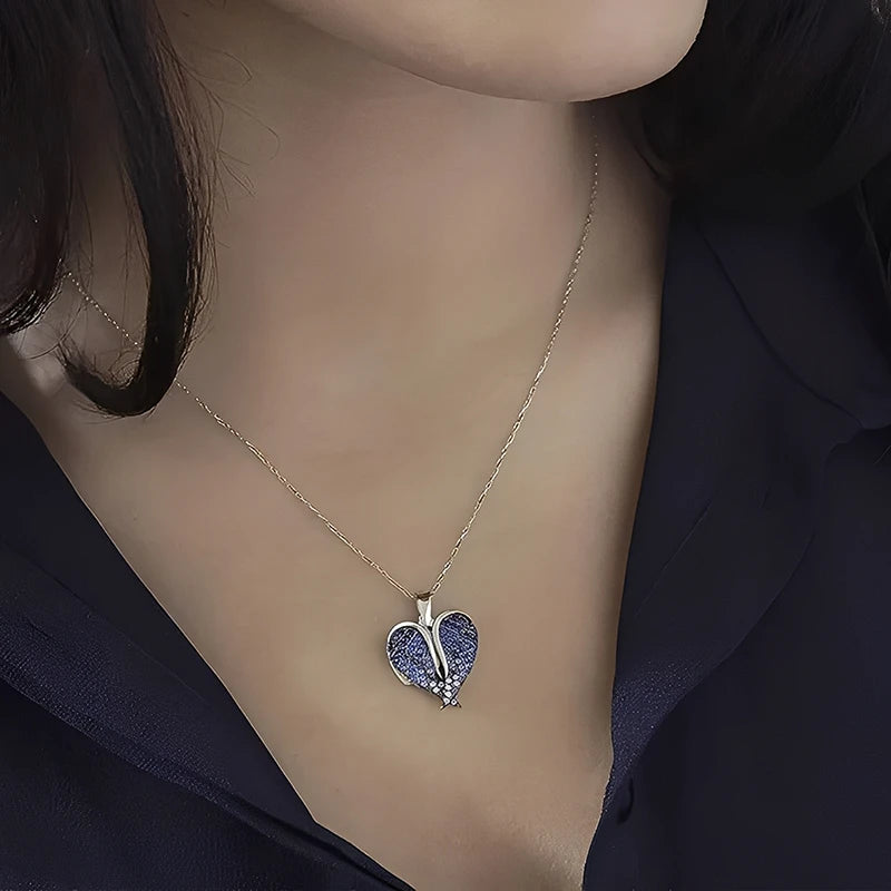 Collier Ailes d'Ange avec Projection Photo Femme