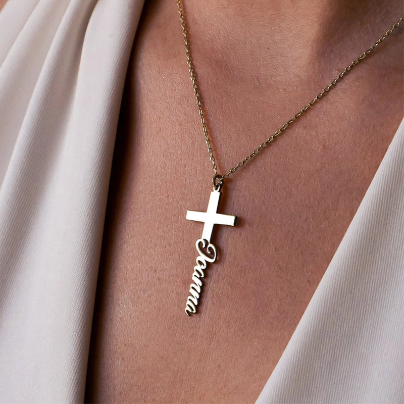 Collier Croix Prénom