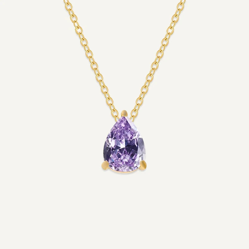 Collier Goutte Pierre de Naissance juin