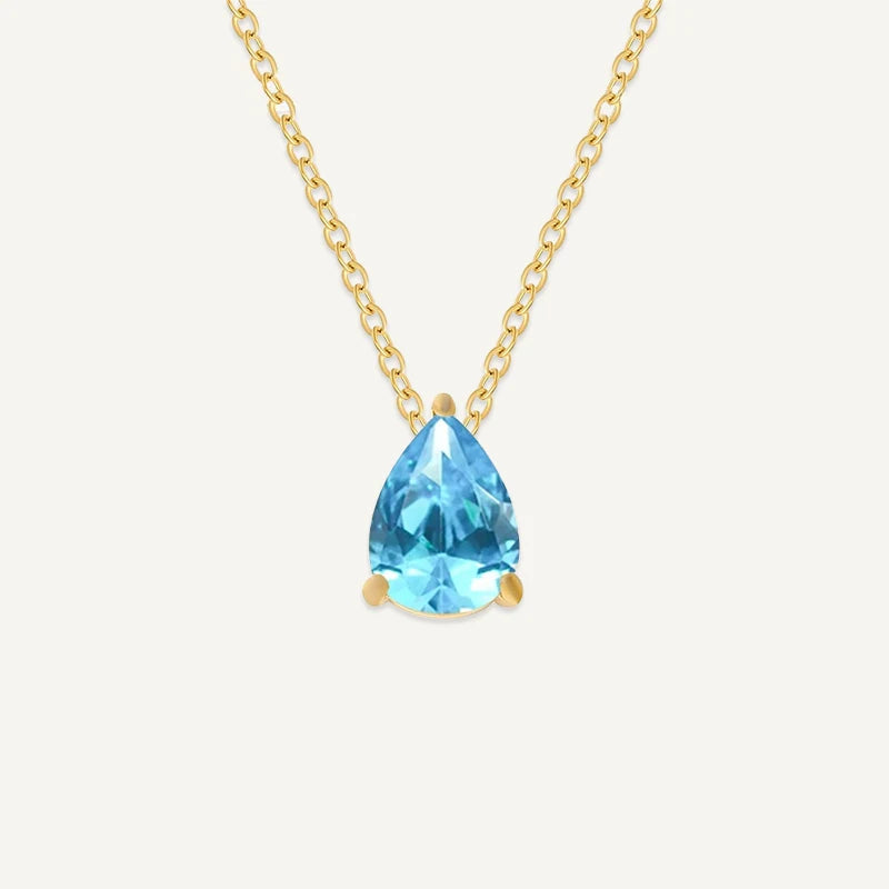 Collier Goutte Pierre de Naissance Mars